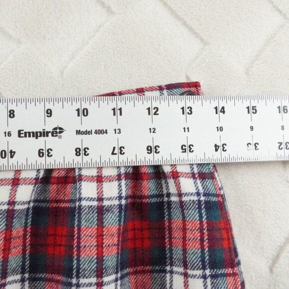 Pendleton Red and White Plaid Wool Midi Skirt - Picture 5 of 8